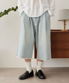 WEGO クロップドワイドデニムパンツ