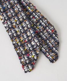 russet ツイードスカーフ付きレザー2WAYショルダーバッグ(CE-1632)