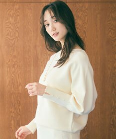 ANY SIS 【洗える・セットアップ可】アンチピリングドルマン畔 ニット