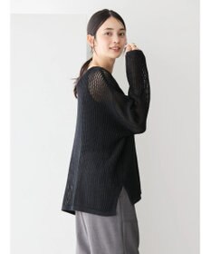 AMERICAN HOLIC 透かし編みメッシュニットプルオーバー