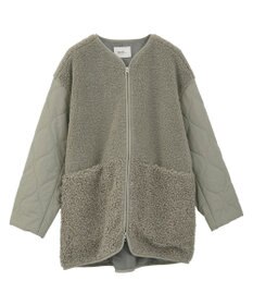 earth music&ecology ボアキルトミドルコート