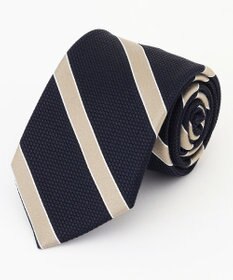 J.PRESS MEN 【JAPANESE SILK FRESCO TIE COLLECTION】ダブルストライプ ネクタイ