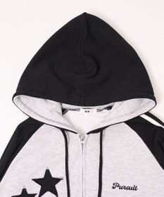 WEGO 【ユニセックス着用ITEM】ラインラグランZIPパーカー