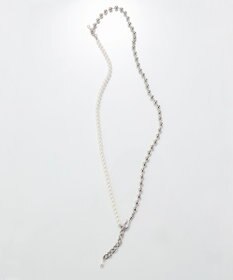 Phoebe 【セレモニーセット】マルチwayメタルボールパールネックレス×2wayグレースツイストラインイヤリングSET