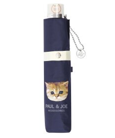 MOONBAT 【一級遮光/軽量】PAUL & JOE 晴雨兼用 折りたたみ日傘 ワンポイント ヌネット