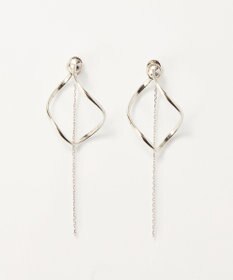 Phoebe 【セレモニーセット】マルチwayメタルボールパールネックレス×2wayグレースツイストラインイヤリングSET