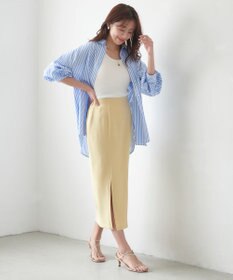 Feroux ソフトツイルナロースリット スカート