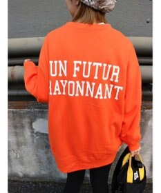 Green Parks バックロゴプリントスウェット