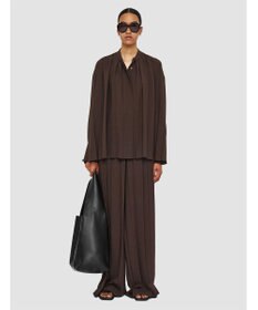 JOSEPH エアリープリッセ　ロングスリーブブラウス