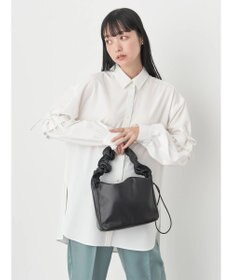 earth music&ecology ギャザースリーブシャツ