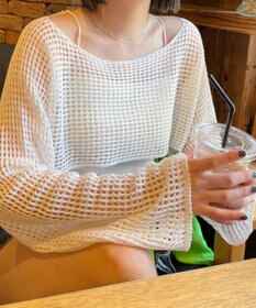 WEGO ラメショートニットプルオーバー