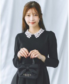 TOCCA WISH RIBBON POUCHBAG ポーチ ブラック系