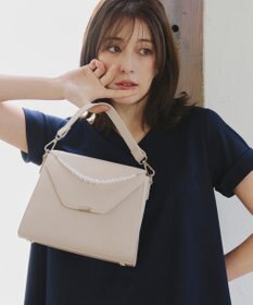Tiaclasse 【安田美沙子さん着用・4way /2TYPEハンドル】パールチェーン付きハーフフォーマルミニバッグ
