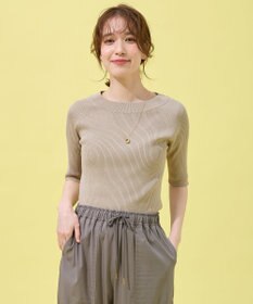 ANY ラメリブニット