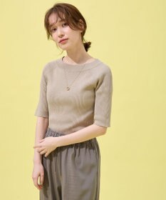 ANY ラメリブニット