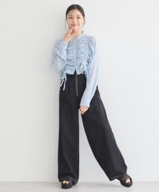 earth music&ecology フロントドロストショートシャツ