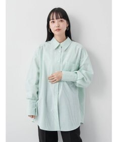 earth music&ecology サッカーストライプボーイズライクシャツ