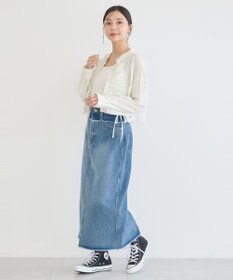 earth music&ecology フロントドロストショートシャツ