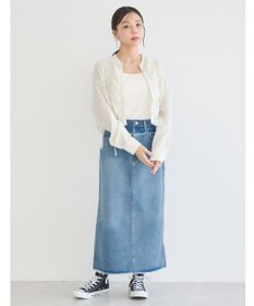 earth music&ecology フロントドロストショートシャツ