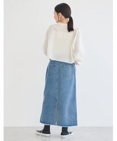 earth music&ecology フロントドロストショートシャツ