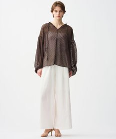 uncrave シアードットジャガード ブラウス