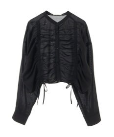 earth music&ecology フロントドロストショートシャツ