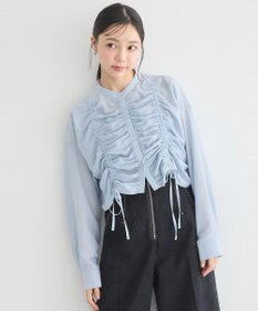 earth music&ecology フロントドロストショートシャツ