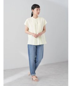 earth music&ecology タックデザインブラウス