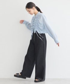 earth music&ecology フロントドロストショートシャツ