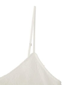 earth music&ecology フリンジレースバックリボンキャミ