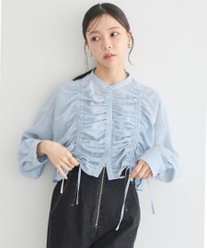 earth music&ecology フロントドロストショートシャツ