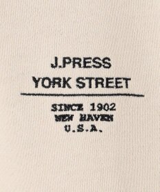 J.PRESS YORK STREET 【UNISEX】ロゴ刺繍ハーフジップ プルオーバー