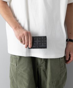 MIYABIYA La quoh with kirakaracho 角つなぎ プリントレザー 名刺入れ