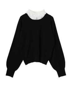 earth music&ecology 襟付きニットプルオーバー