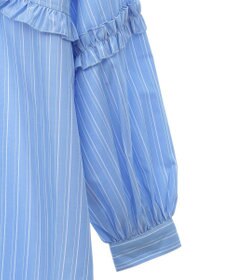 earth music&ecology レギュラーカラーフリルシャツ