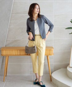 Tiaclasse L 【洗える】ドビーシフォンパールブラウス