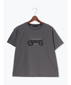 Te chichi パール&ロゴプリントTシャツ