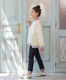 組曲 KIDS 【110-140㎝】リボンボーダー トップス