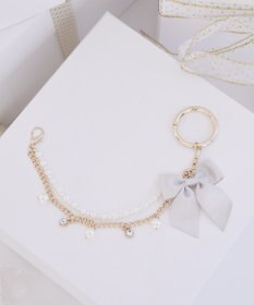 Maison de FLEUR パールビジューリボン2Wayチャーム