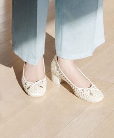 TOCCA CROCHET WITH RIBBON PUMPS パンプス