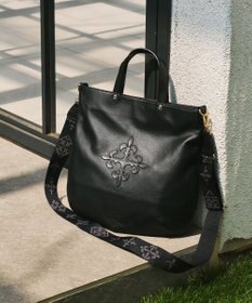 russet スリム2WAYトートバッグ <エンボスモノグラム>(CE-1611)