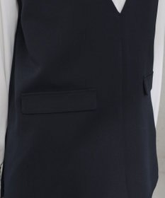 Tiaclasse 【ブラウス&ベスト&パンツ3点セット】リボンタイブラウス＋ベスト付き 3点セットアップ