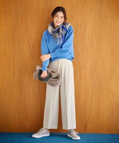 ANY 【ウエストゴム/リントラク加工/裏起毛/ストレッチ】シークレットウォーム　ワイドパンツ