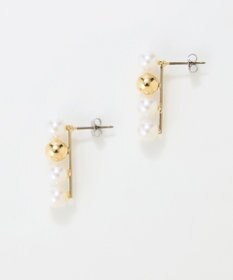 Phoebe 【金属アレルギー対応】ミックスドットピアス　ゴールド/ニッケルフリー/パール