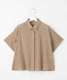 自由区 L 【WEB限定】コットンサッカープリント シャツ