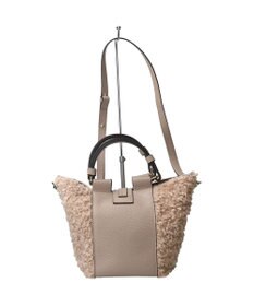 INTER-CHAUSSURES 【LORISTELLA】異素材コンビハンドバッグ