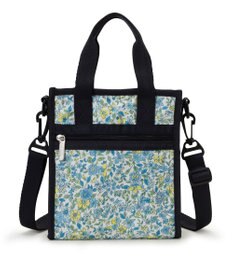 LeSportsac MINI N/S TOTE/タペストリーフラワーブルー