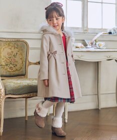 ANY KIDS 【フード取り外し可能】ウールライクコート