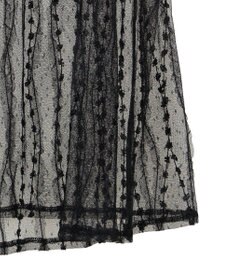 earth music&ecology ストライプレースレイヤードスカート