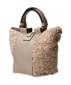 INTER-CHAUSSURES 【LORISTELLA】異素材コンビハンドバッグ